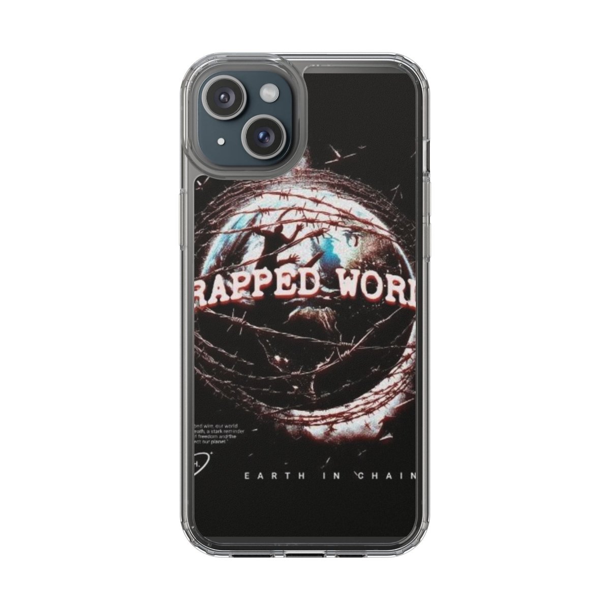 Trapped World Clear Case - Unique Phone Cover for Music Lovers, Gift for Him/Her, Protective Phone Case, Vintage Design - LUXURY LEGEND