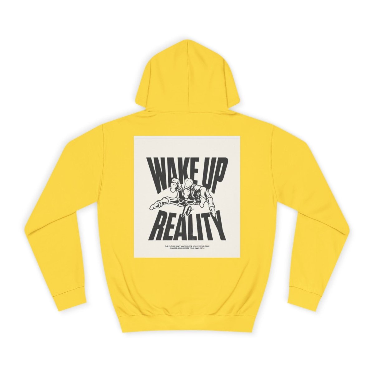 Cozy Streetwear Unisex College Hoodie - Wake Up Reality | Graphic Design, Gift for Students - LUXURY LEGEND