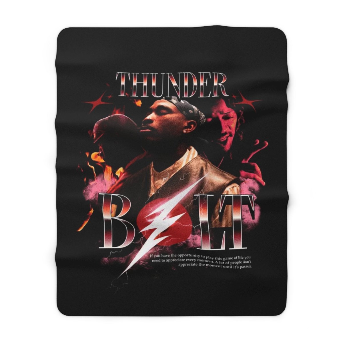 Cozy Thunder Bolt Sherpa Fleece Blanket - Music Lover's Gift for Winter Nights. - LUXURY LEGEND
