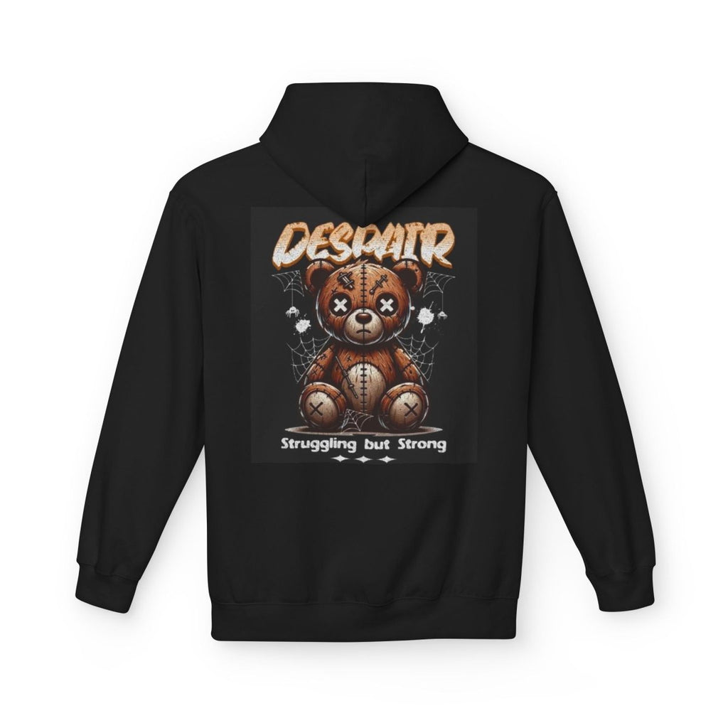 Struggling but Strong Teddy Bear Hoodie, Cozy Unisex Sweatshirt, Perfect Gift for All - LUXURY LEGEND