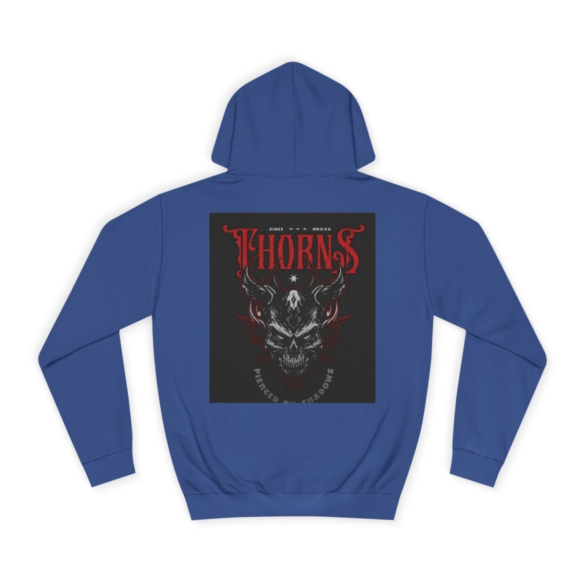 Skull Thorns Hoodie, Unisex College Sweatshirt, Gothic Streetwear, Halloween Gift - LUXURY LEGEND