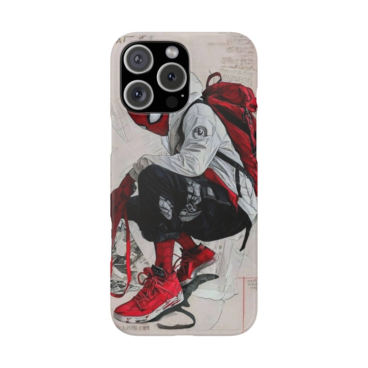 Urban Sneakerhead Phone Case — Red Backpack Streetwear Phone Cover - LUXURY LEGEND