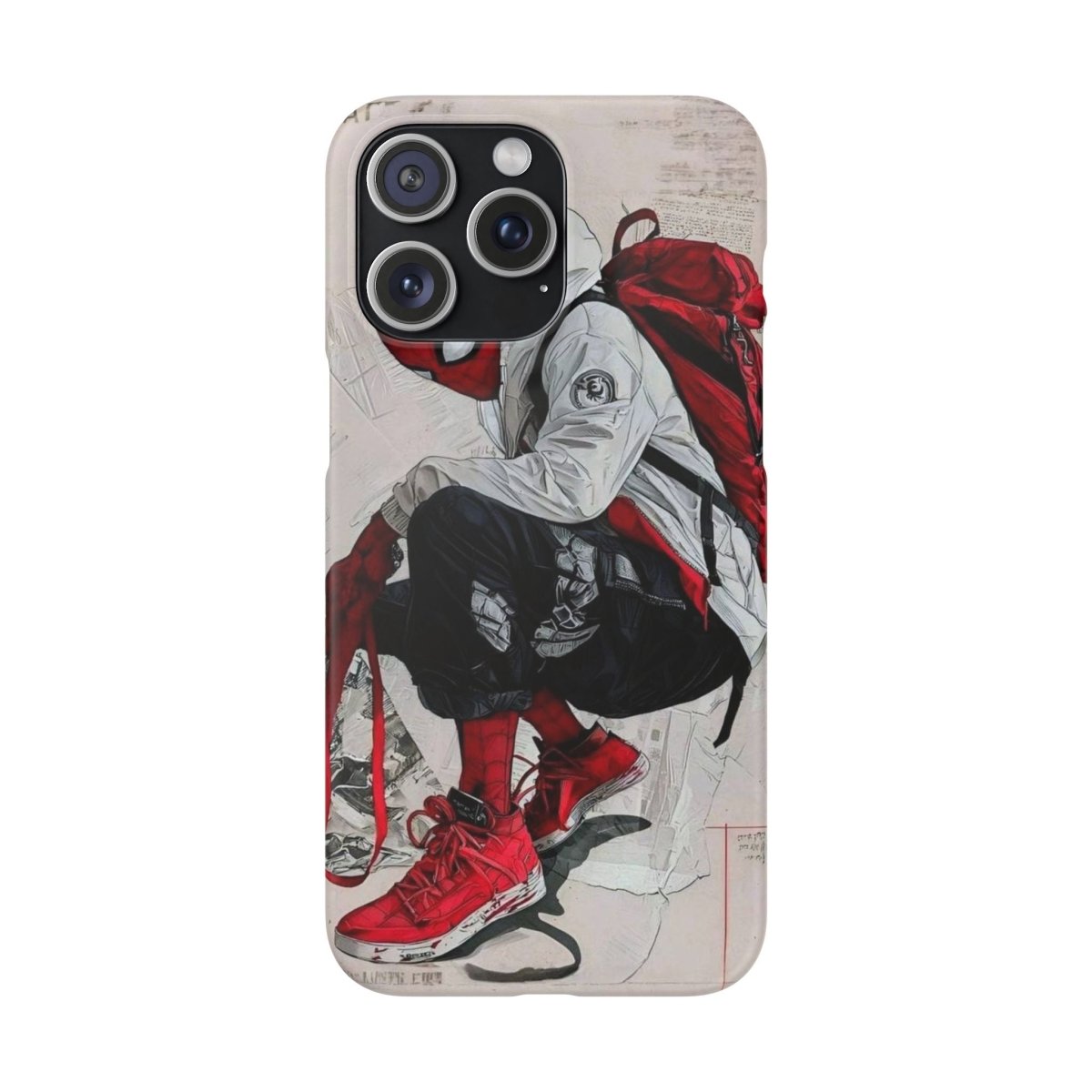 Urban Sneakerhead Phone Case — Red Backpack Streetwear Phone Cover - LUXURY LEGEND