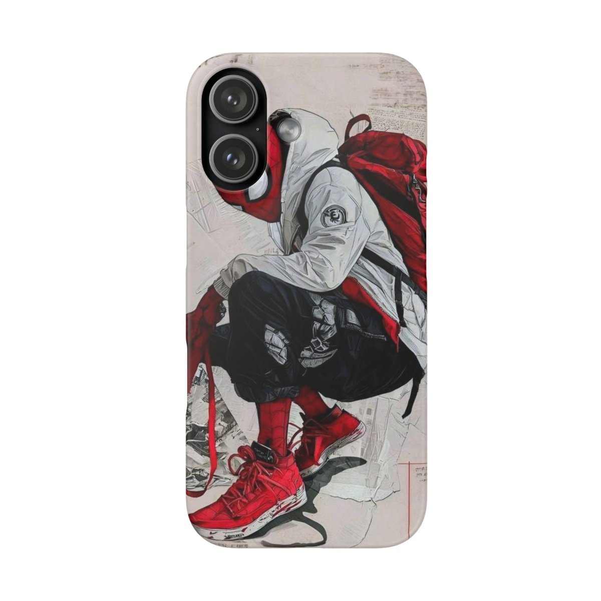 Urban Sneakerhead Phone Case — Red Backpack Streetwear Phone Cover - LUXURY LEGEND
