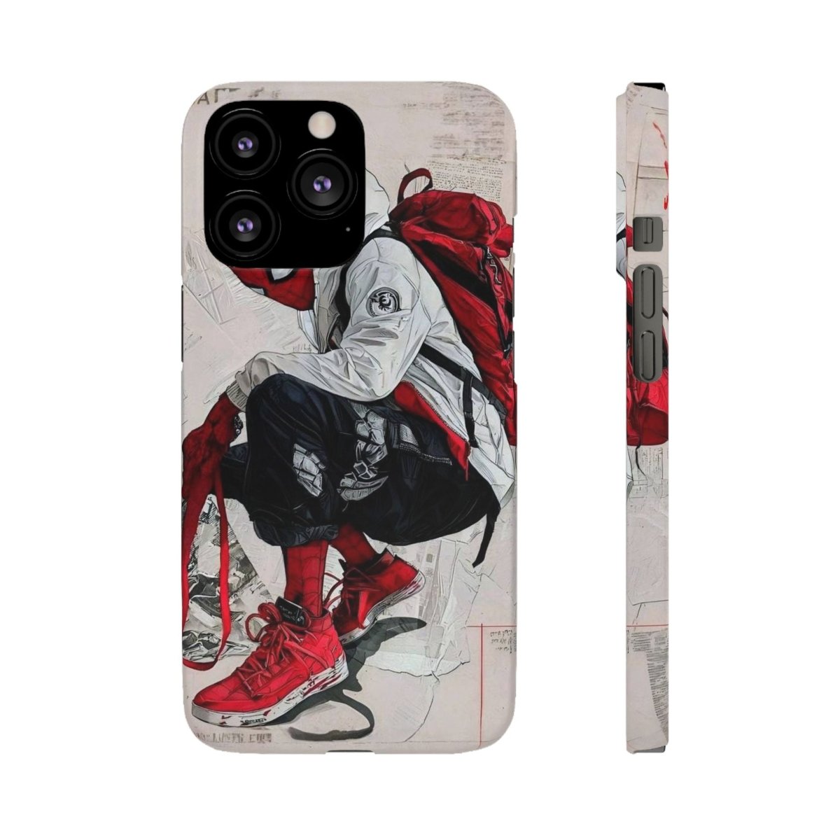 Urban Sneakerhead Phone Case — Red Backpack Streetwear Phone Cover - LUXURY LEGEND