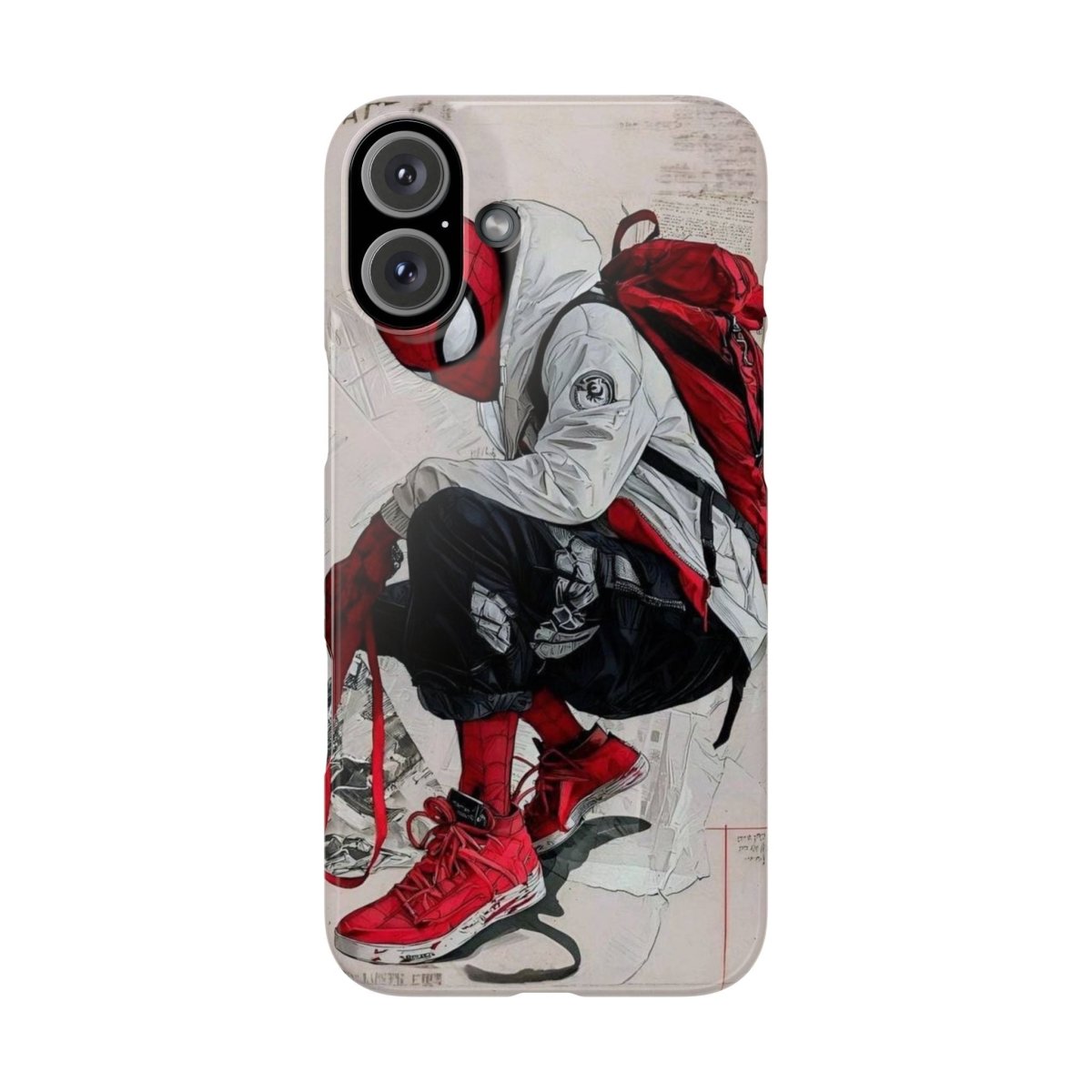 Urban Sneakerhead Phone Case — Red Backpack Streetwear Phone Cover - LUXURY LEGEND