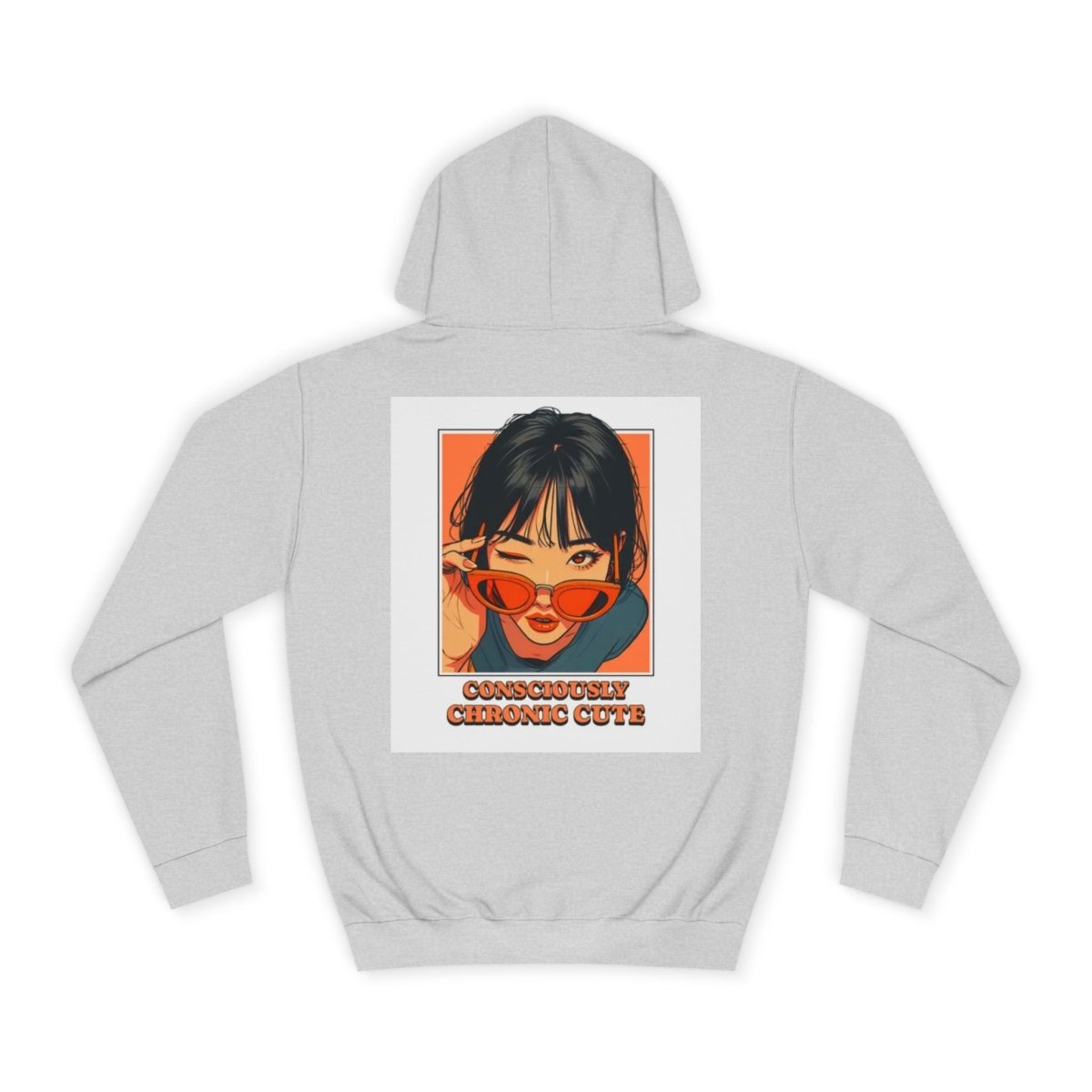 Hoodie - Retro Anime Girl 'Charmingly Cheeky' Graphic Hoodie - LUXURY LEGEND