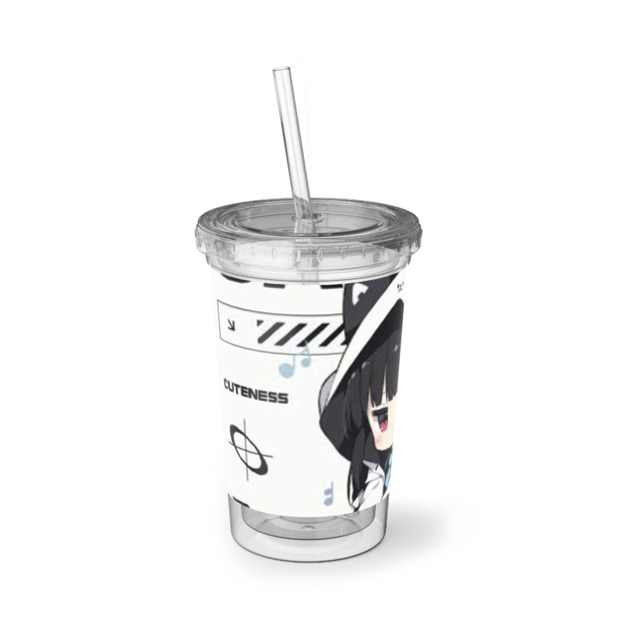 Anime Design Acrylic Cup: Stylish Drinkware for Gamers, Anime Fans, Birthdays & Summer Parties - LUXURY LEGEND