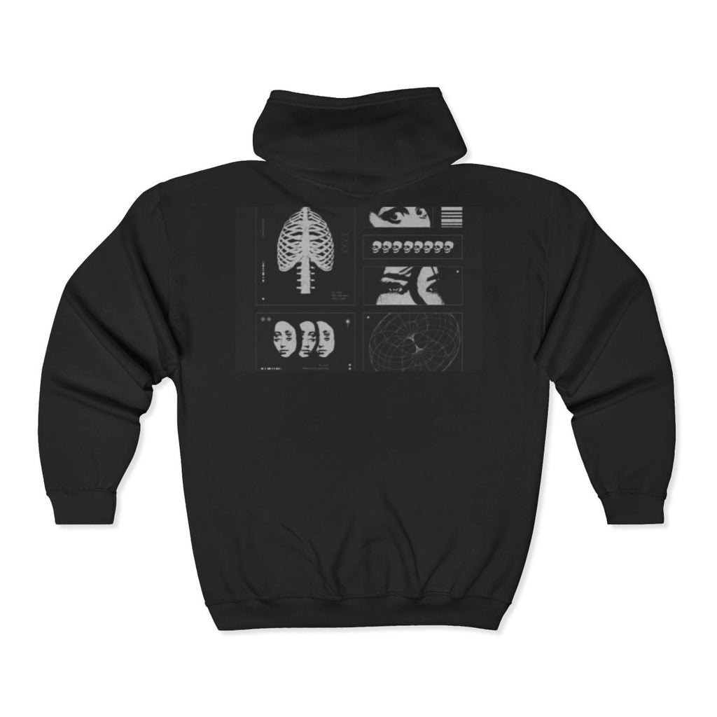 Cybersecurity Hoodie - Hacker Graphic Full-Zip Sweatshirt - LUXURY LEGEND