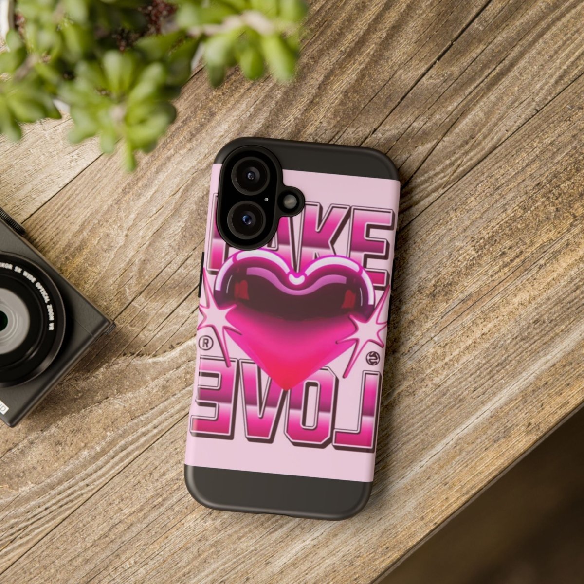 Valentine's Day Pink Heart Phone Case - Stylish Tough Love Gift - LUXURY LEGEND