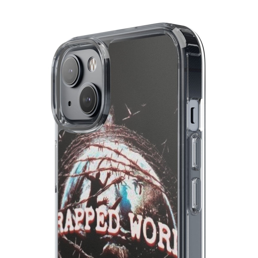 Trapped World Clear Case - Unique Phone Cover for Music Lovers, Gift for Him/Her, Protective Phone Case, Vintage Design - LUXURY LEGEND