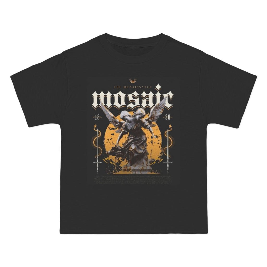 Vintage Mosaic Angel Graphic Tee - Perfect Gift for Rock Lovers! - LUXURY LEGEND