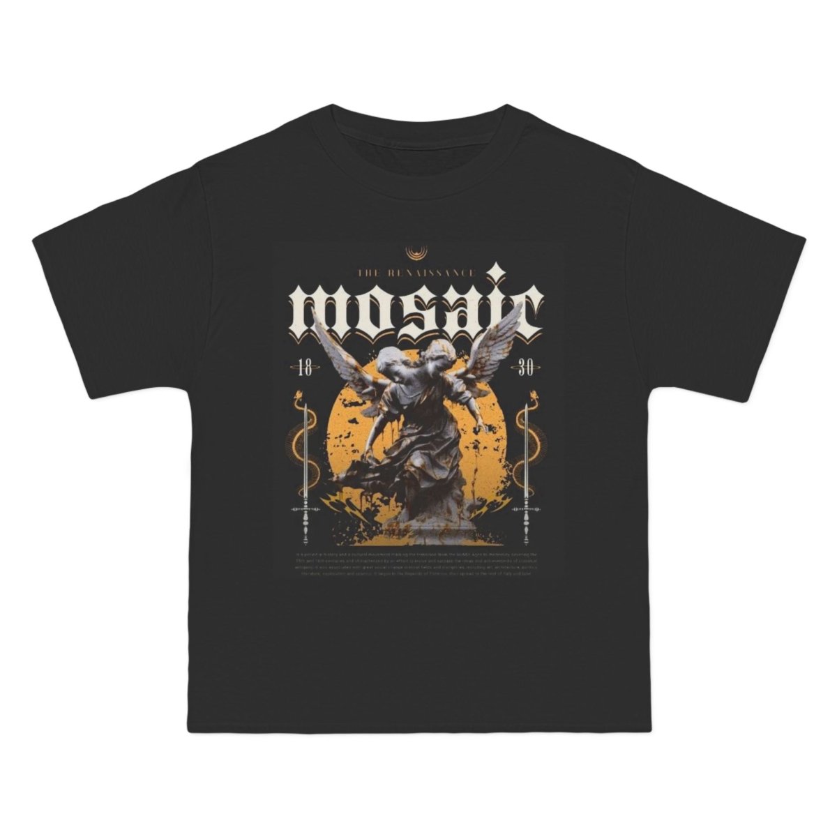 Vintage Mosaic Angel Graphic Tee - Perfect Gift for Rock Lovers! - LUXURY LEGEND