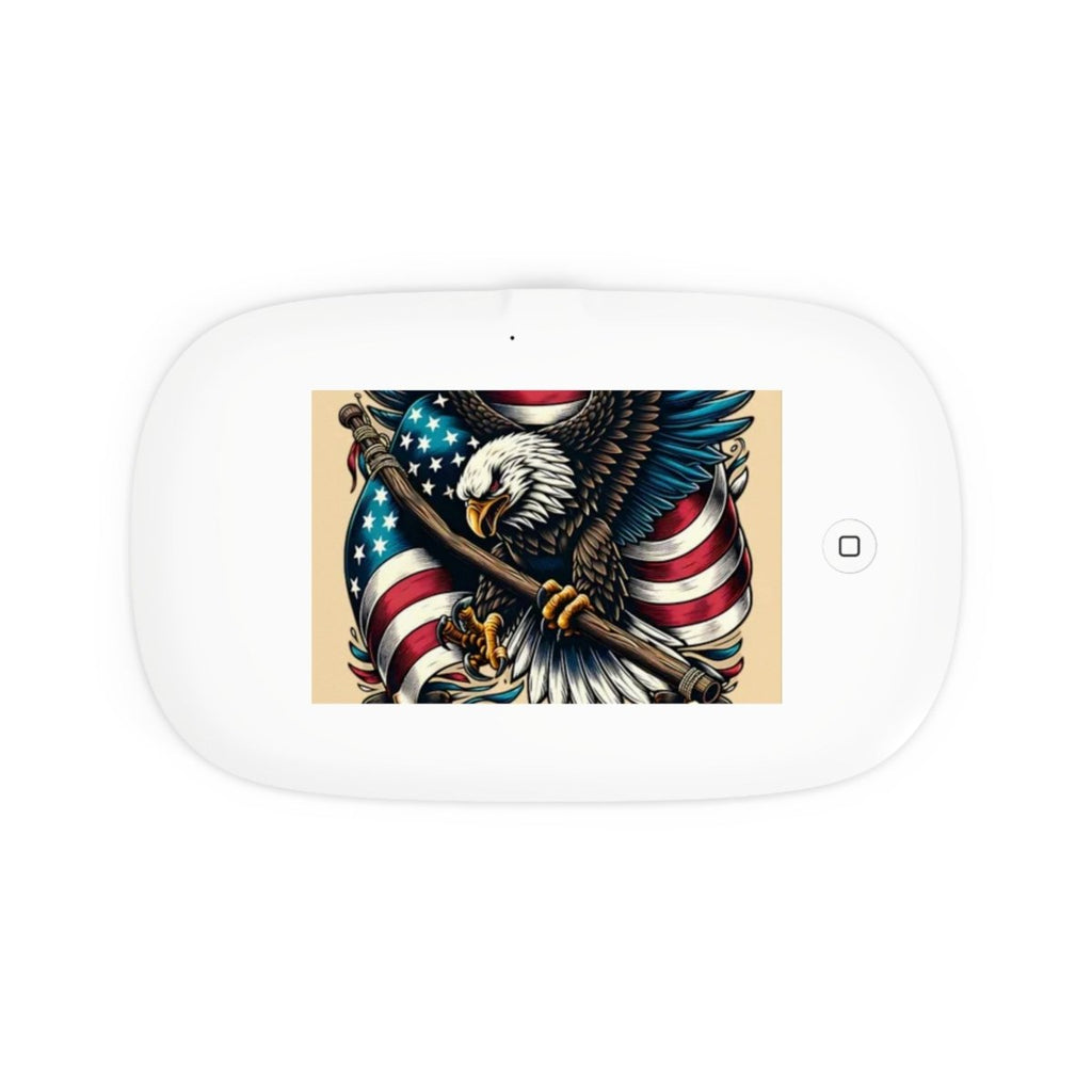 Eagle-Themed UV Phone Sanitizer with Wireless Charger - Patriotic Tech Gift - LUXURY LEGEND