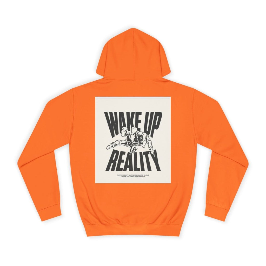 Cozy Streetwear Unisex College Hoodie - Wake Up Reality | Graphic Design, Gift for Students - LUXURY LEGEND