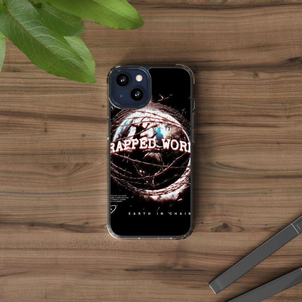 Trapped World Clear Case - Unique Phone Cover for Music Lovers, Gift for Him/Her, Protective Phone Case, Vintage Design - LUXURY LEGEND