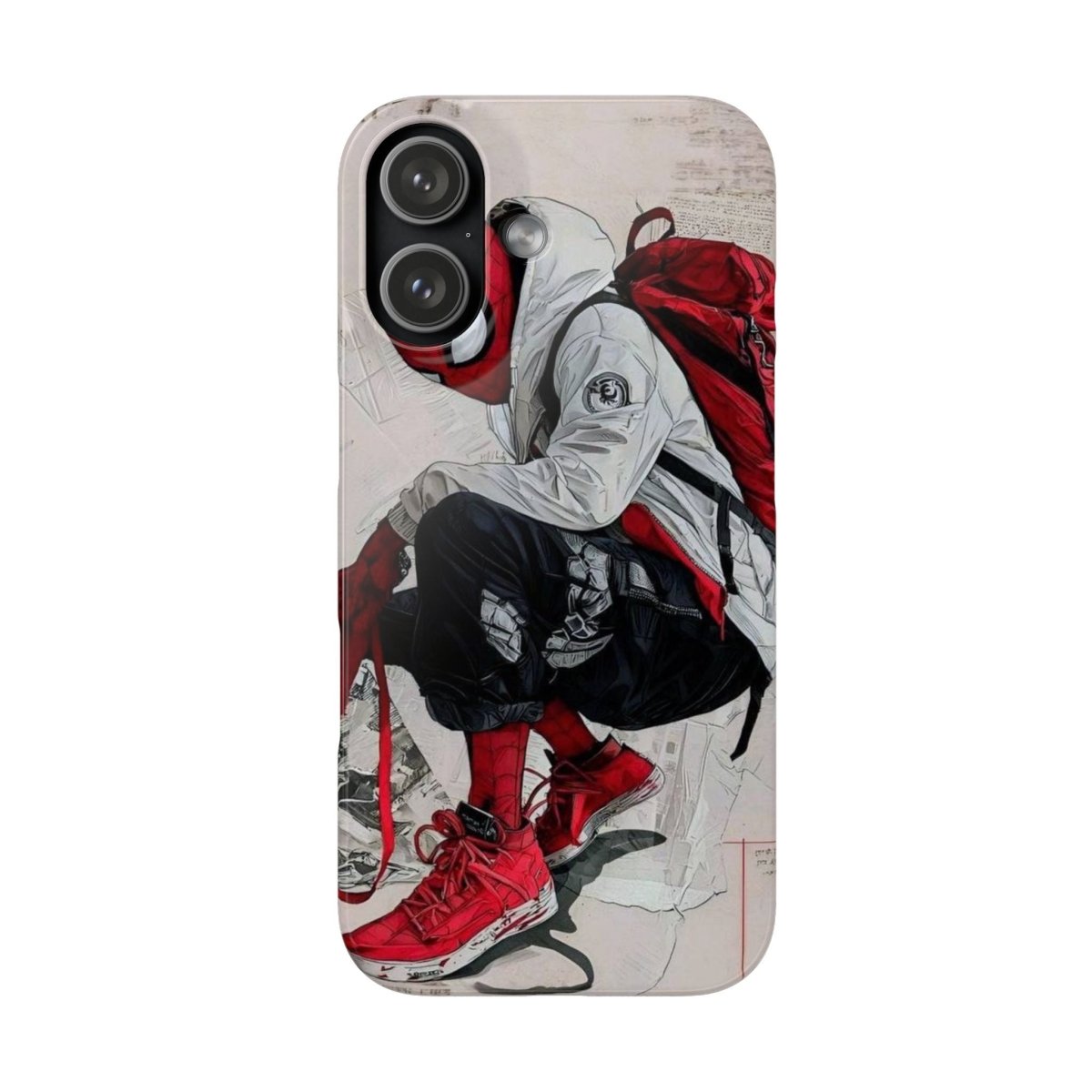 Urban Sneakerhead Phone Case — Red Backpack Streetwear Phone Cover - LUXURY LEGEND
