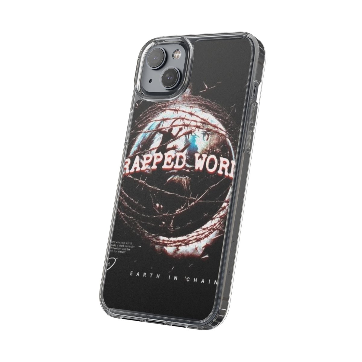 Trapped World Clear Case - Unique Phone Cover for Music Lovers, Gift for Him/Her, Protective Phone Case, Vintage Design - LUXURY LEGEND