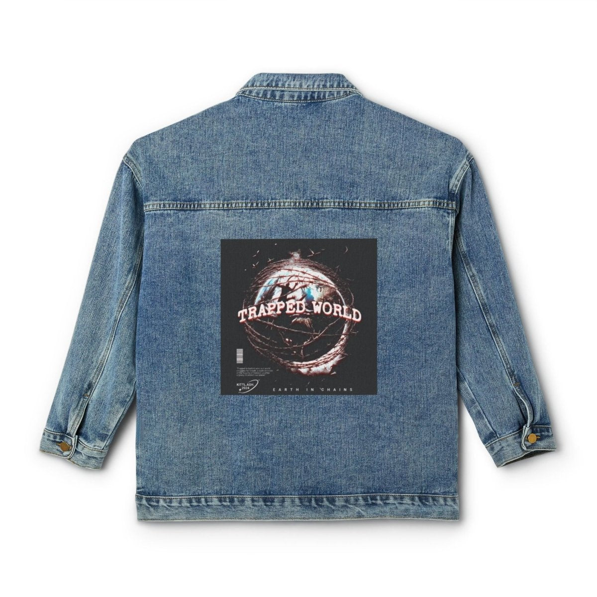 Boho Graphic Denim Jacket - Chic Women's Essential for Trendy Outfits - LUXURY LEGEND