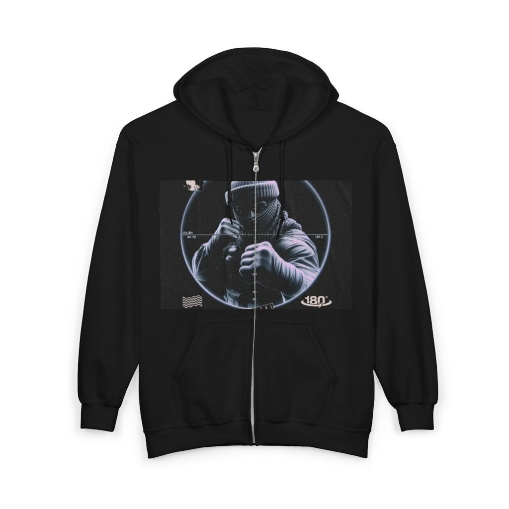 Cybersecurity Hoodie - Hacker Graphic Full-Zip Sweatshirt - LUXURY LEGEND