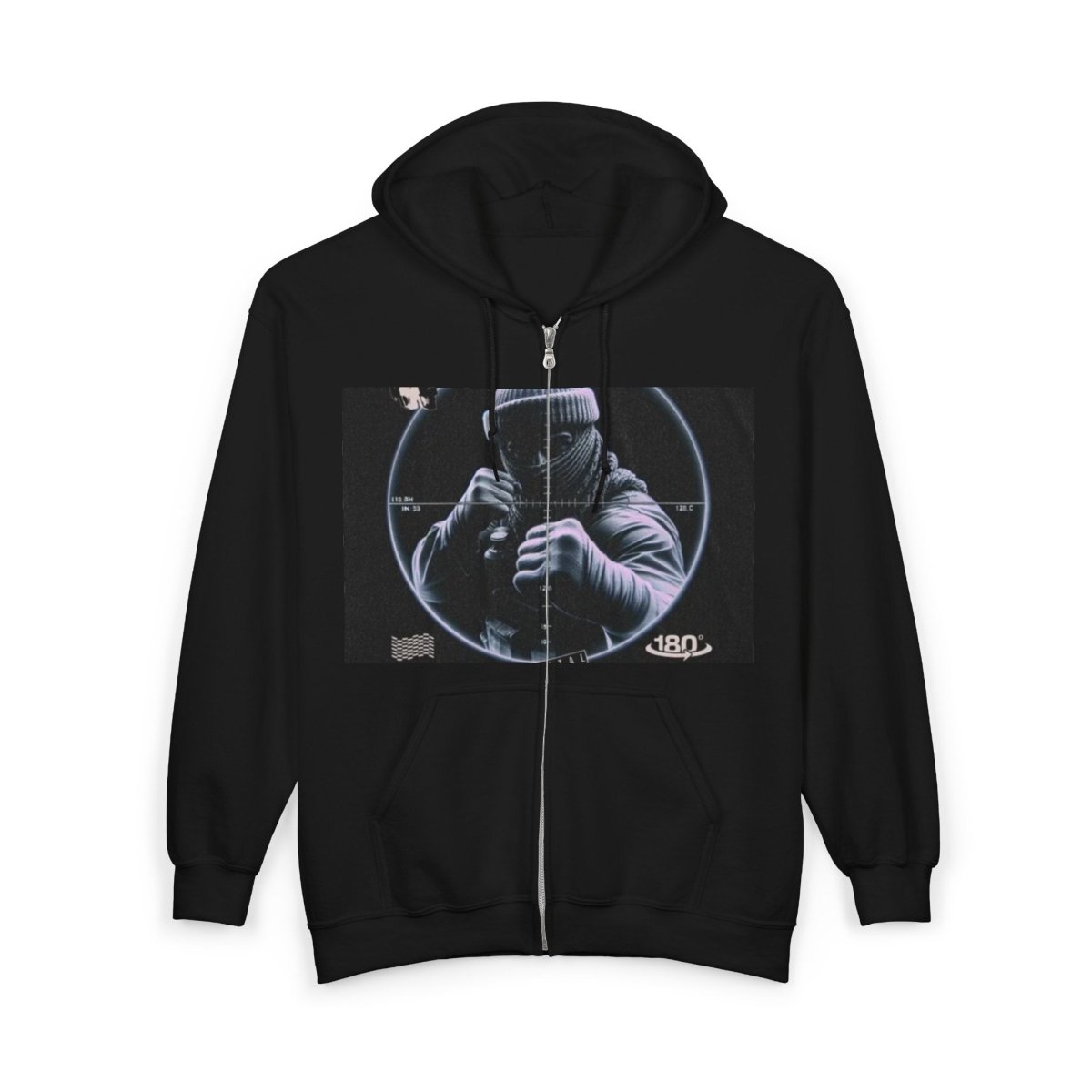 Cybersecurity Hoodie - Hacker Graphic Full-Zip Sweatshirt - LUXURY LEGEND