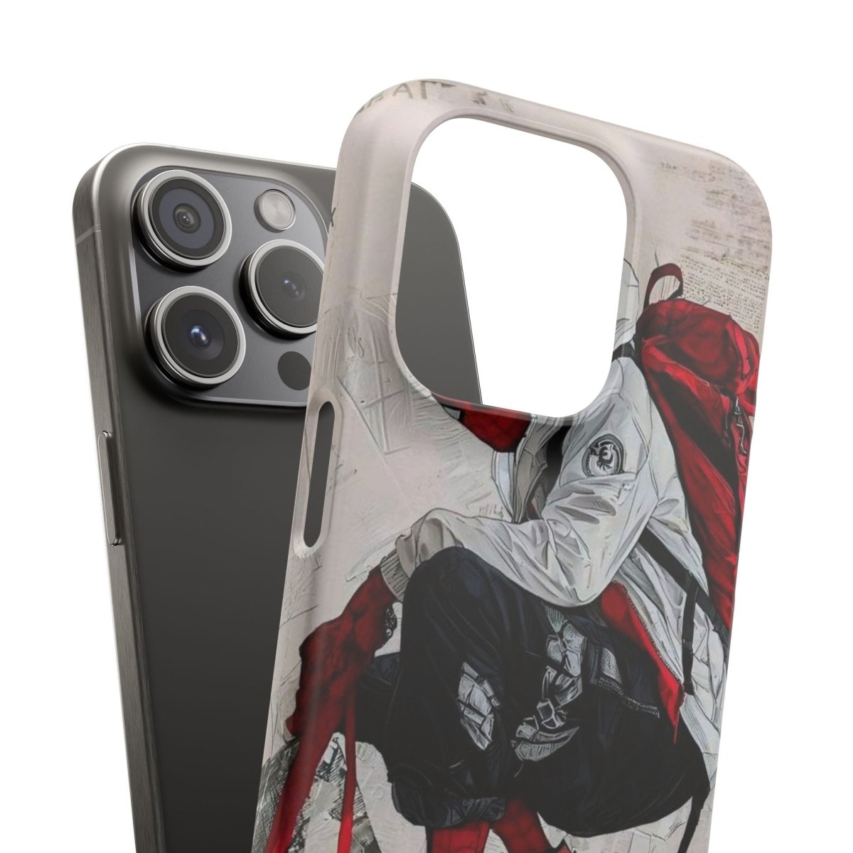 Urban Sneakerhead Phone Case — Red Backpack Streetwear Phone Cover - LUXURY LEGEND