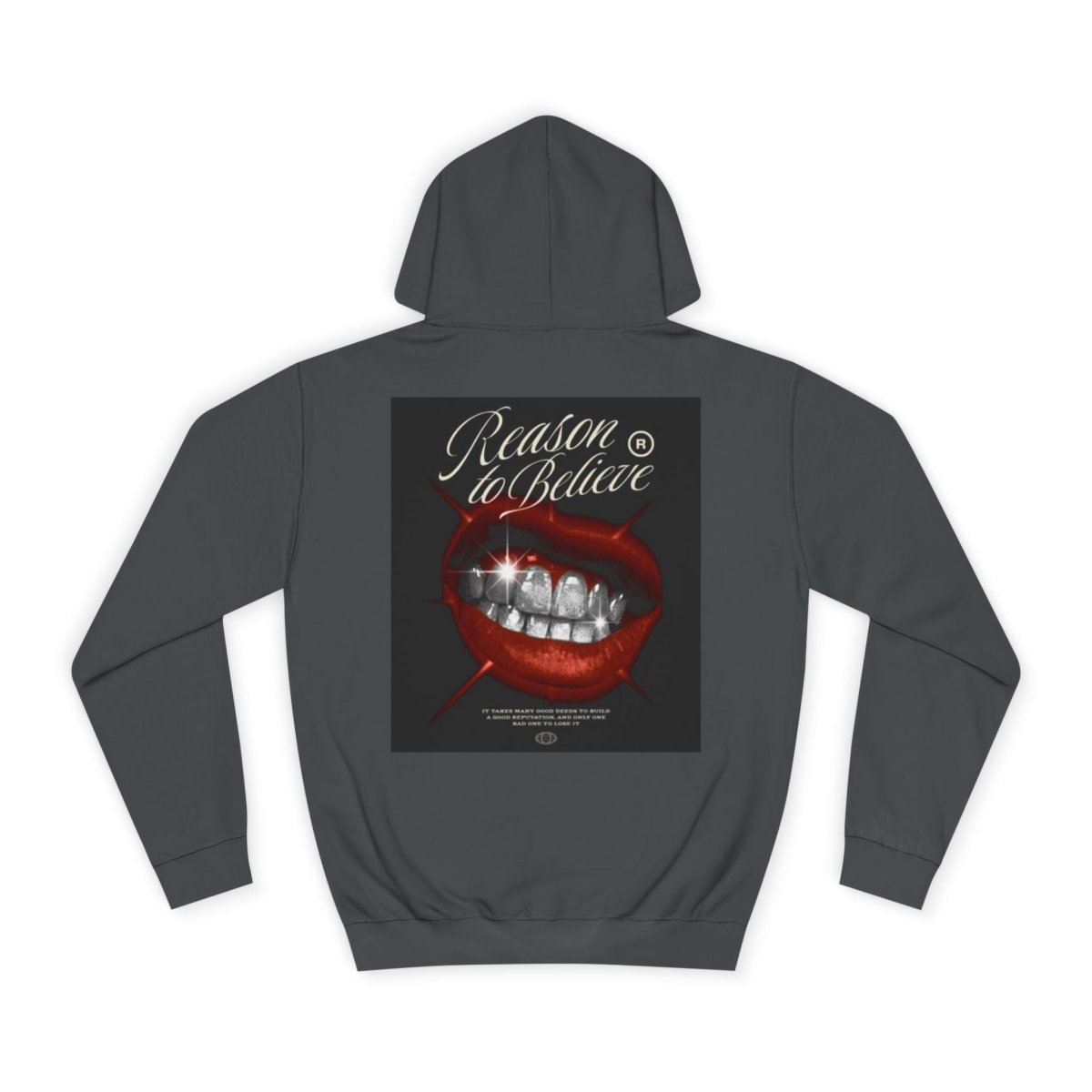 Hoodie — 'Reason to Believe' Sparkling Grill Graphic College Hoodie - LUXURY LEGEND