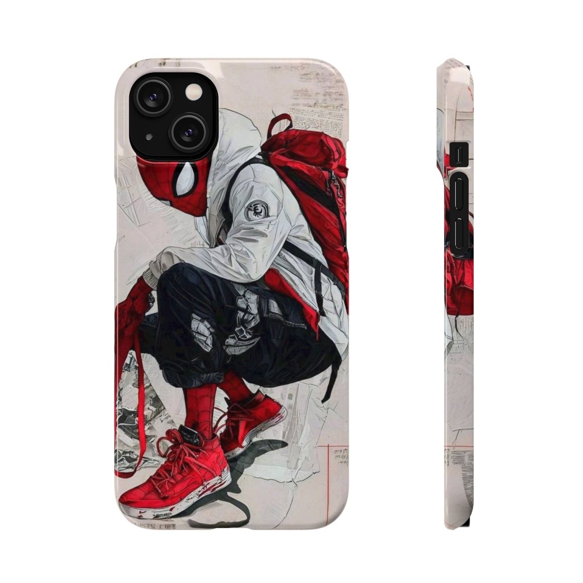 Urban Sneakerhead Phone Case — Red Backpack Streetwear Phone Cover - LUXURY LEGEND