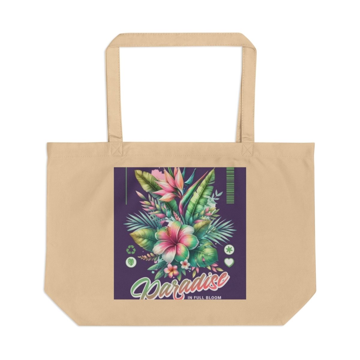 Tropical Eco Tote: Reusable Beach Bag, Floral Shopping Tote - Summer Essential - LUXURY LEGEND