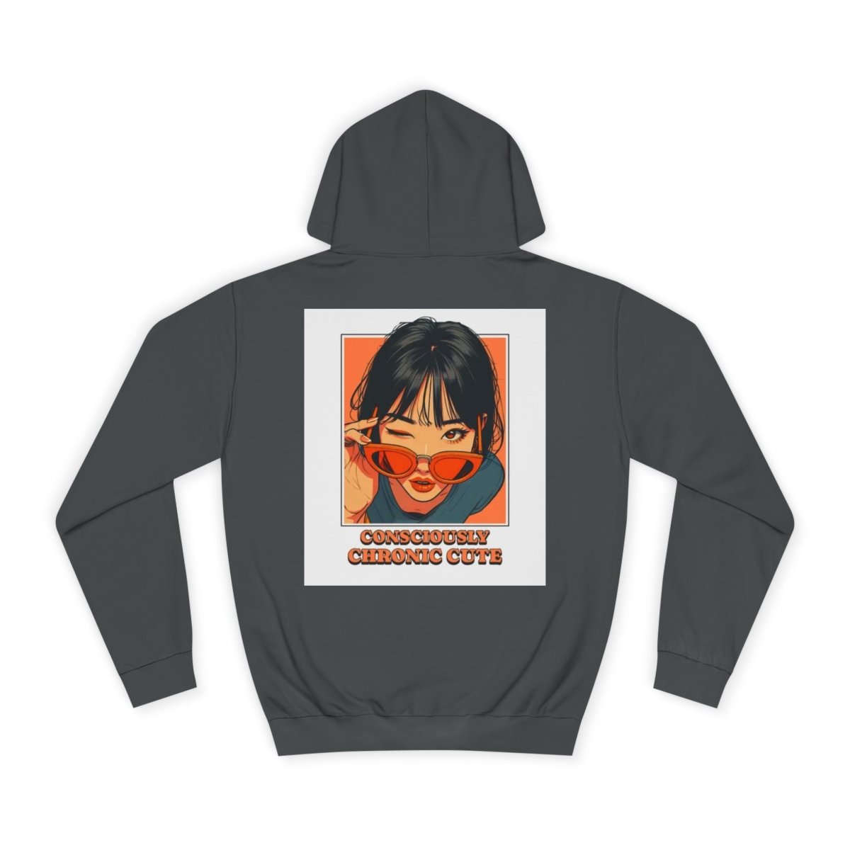 Hoodie - Retro Anime Girl 'Charmingly Cheeky' Graphic Hoodie - LUXURY LEGEND