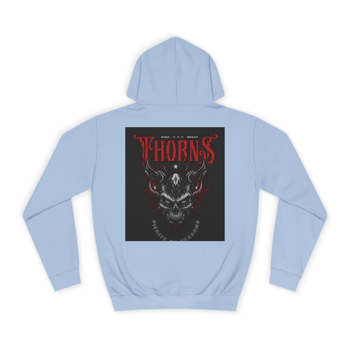 Skull Thorns Hoodie, Unisex College Sweatshirt, Gothic Streetwear, Halloween Gift - LUXURY LEGEND