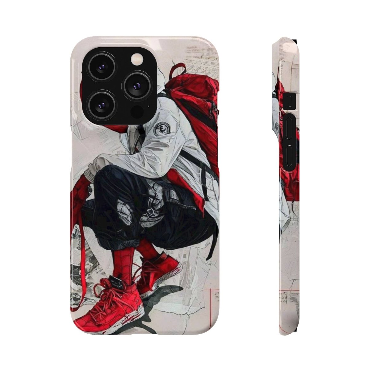 Urban Sneakerhead Phone Case — Red Backpack Streetwear Phone Cover - LUXURY LEGEND