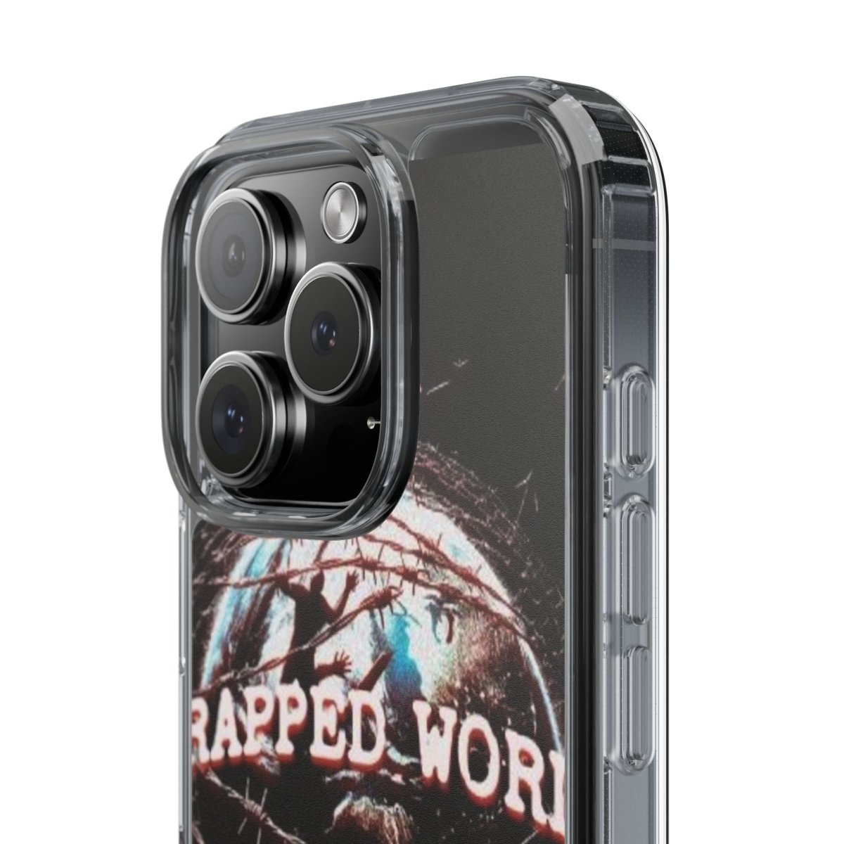 Trapped World Clear Case - Unique Phone Cover for Music Lovers, Gift for Him/Her, Protective Phone Case, Vintage Design - LUXURY LEGEND