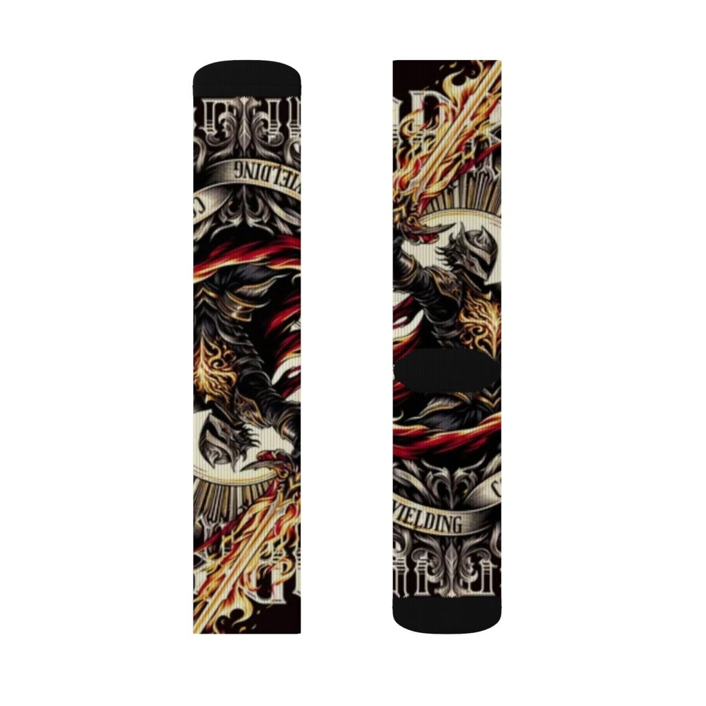 Artistic Sublimation Socks: Bold Graphic Design, Perfect Gift for Him! - LUXURY LEGEND