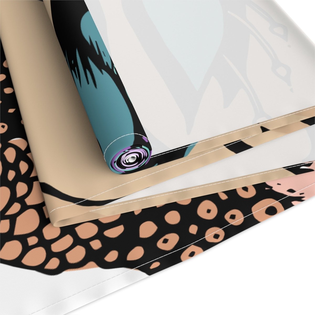 Bohemian Goddess Table Runner - Dining Table Accent, Home Decor - Boho Style Floral Linen - LUXURY LEGEND