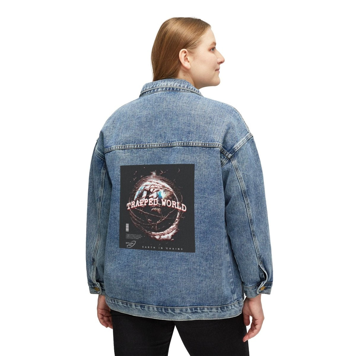Boho Graphic Denim Jacket - Chic Women's Essential for Trendy Outfits - LUXURY LEGEND
