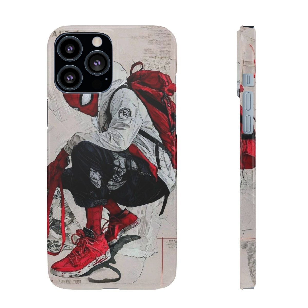 Urban Sneakerhead Phone Case — Red Backpack Streetwear Phone Cover - LUXURY LEGEND