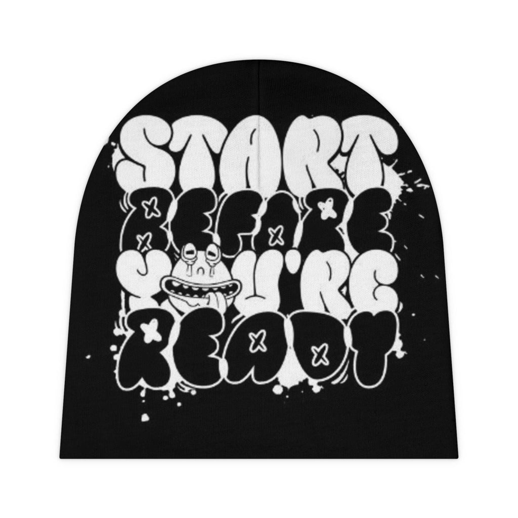 Start Before You're Ready Baby Beanie - Fun Infant Hat for New Parents & Baby Showers - LUXURY LEGEND
