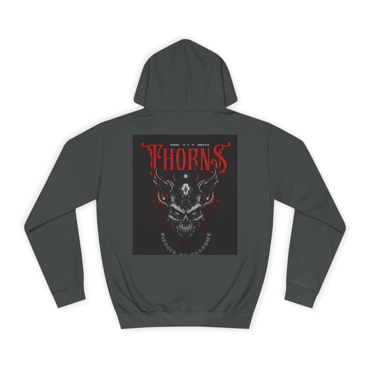 Skull Thorns Hoodie, Unisex College Sweatshirt, Gothic Streetwear, Halloween Gift - LUXURY LEGEND