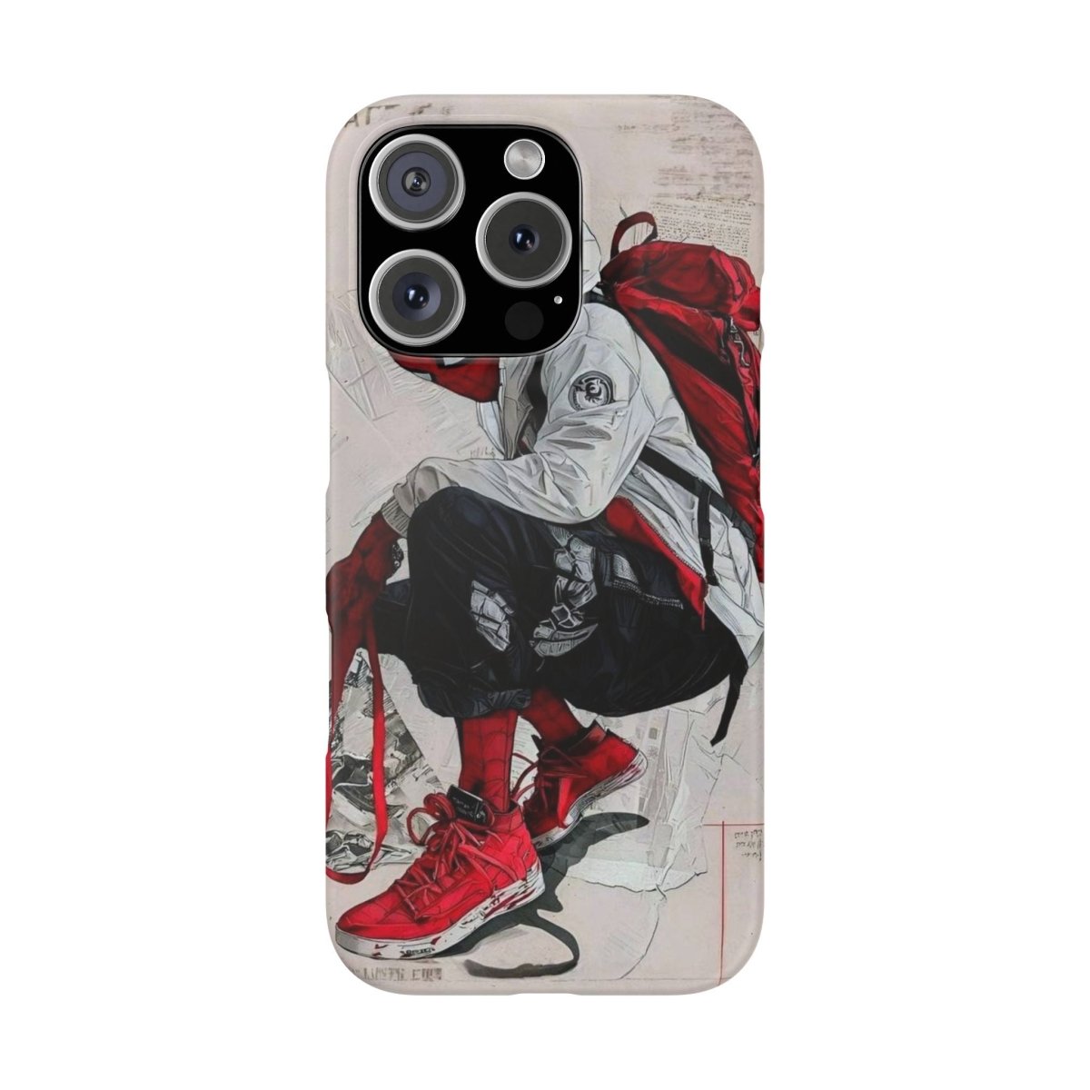 Urban Sneakerhead Phone Case — Red Backpack Streetwear Phone Cover - LUXURY LEGEND