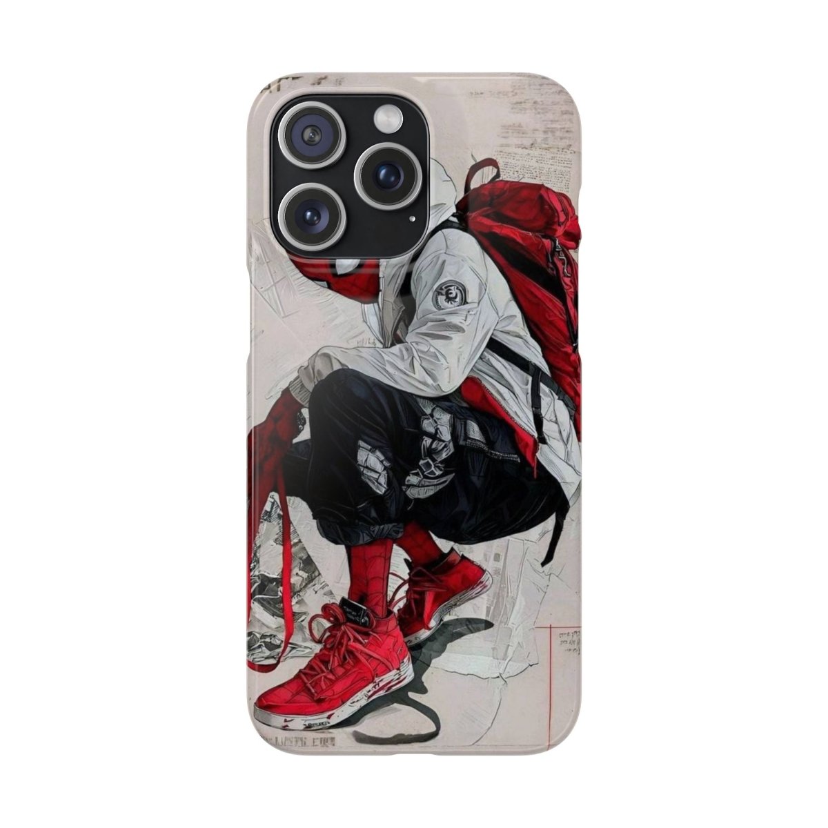 Urban Sneakerhead Phone Case — Red Backpack Streetwear Phone Cover - LUXURY LEGEND