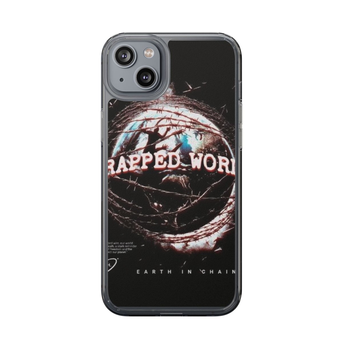 Trapped World Clear Case - Unique Phone Cover for Music Lovers, Gift for Him/Her, Protective Phone Case, Vintage Design - LUXURY LEGEND