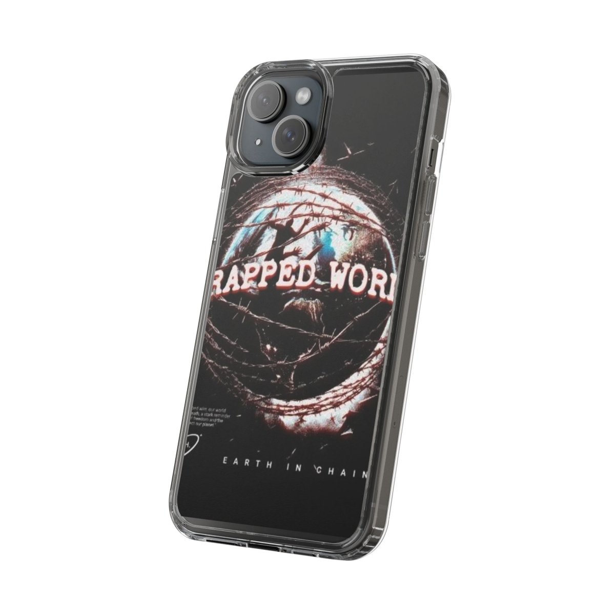 Trapped World Clear Case - Unique Phone Cover for Music Lovers, Gift for Him/Her, Protective Phone Case, Vintage Design - LUXURY LEGEND