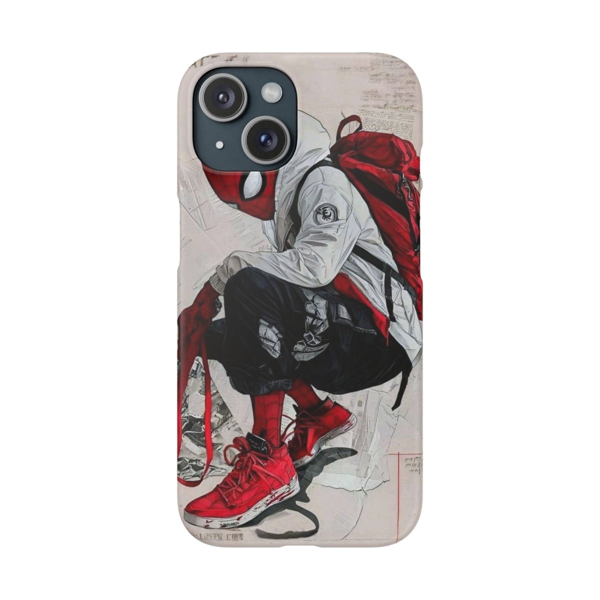 Urban Sneakerhead Phone Case — Red Backpack Streetwear Phone Cover - LUXURY LEGEND