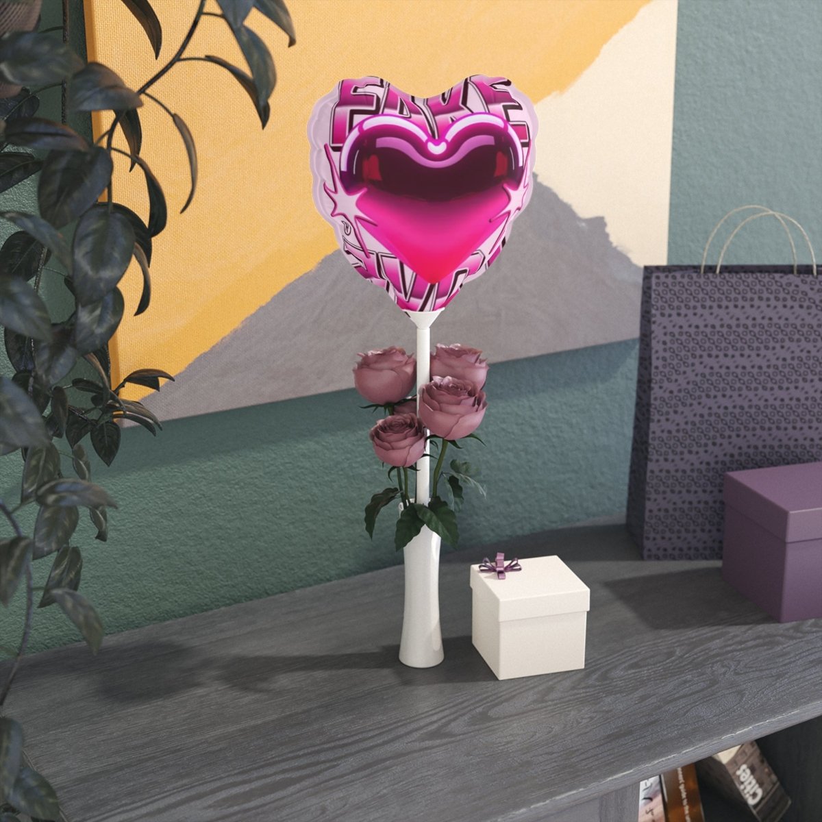 Love & Joy Heart Balloons - Perfect for V-Day, Birthdays, Engagements - Colorful Decor - LUXURY LEGEND