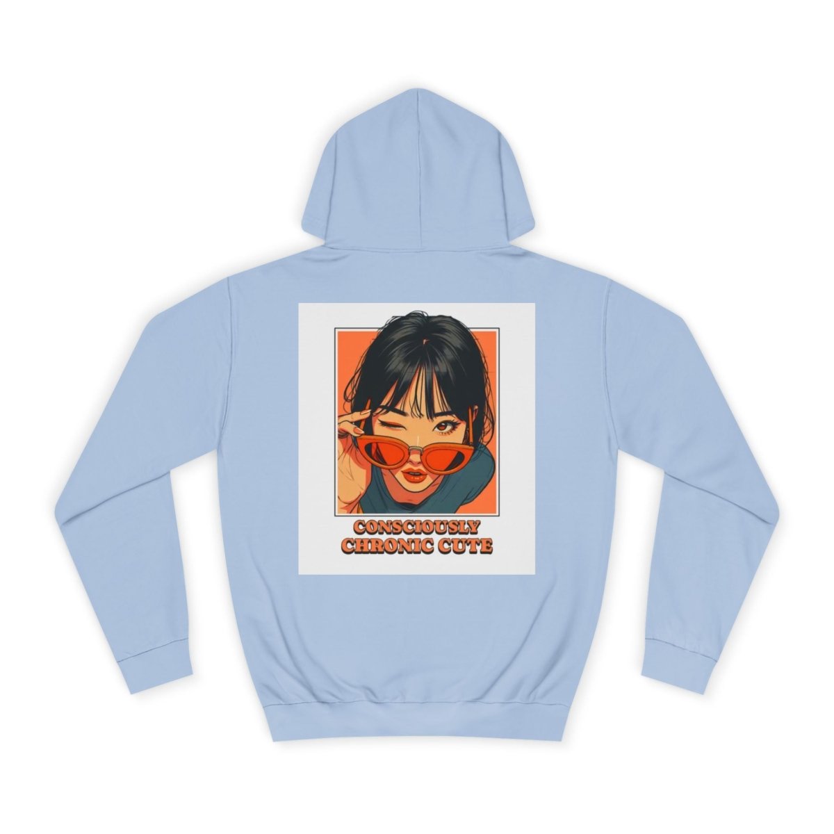 Hoodie - Retro Anime Girl 'Charmingly Cheeky' Graphic Hoodie - LUXURY LEGEND