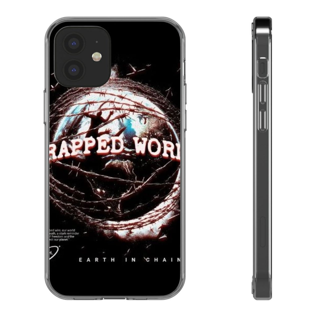 Trapped World Clear Case - Unique Phone Cover for Music Lovers, Gift for Him/Her, Protective Phone Case, Vintage Design - LUXURY LEGEND