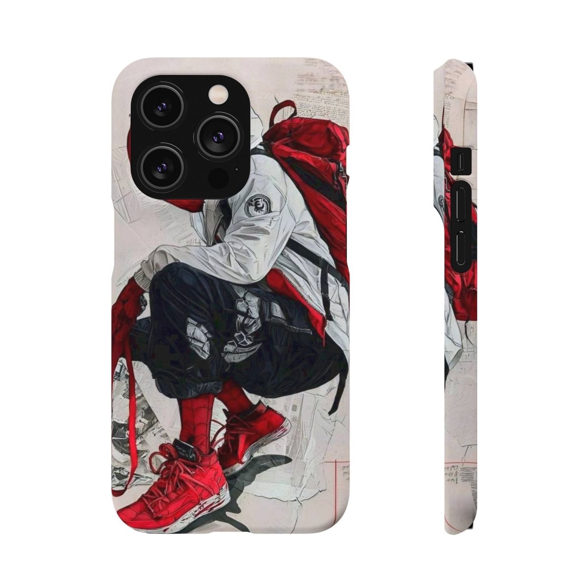 Urban Sneakerhead Phone Case — Red Backpack Streetwear Phone Cover - LUXURY LEGEND