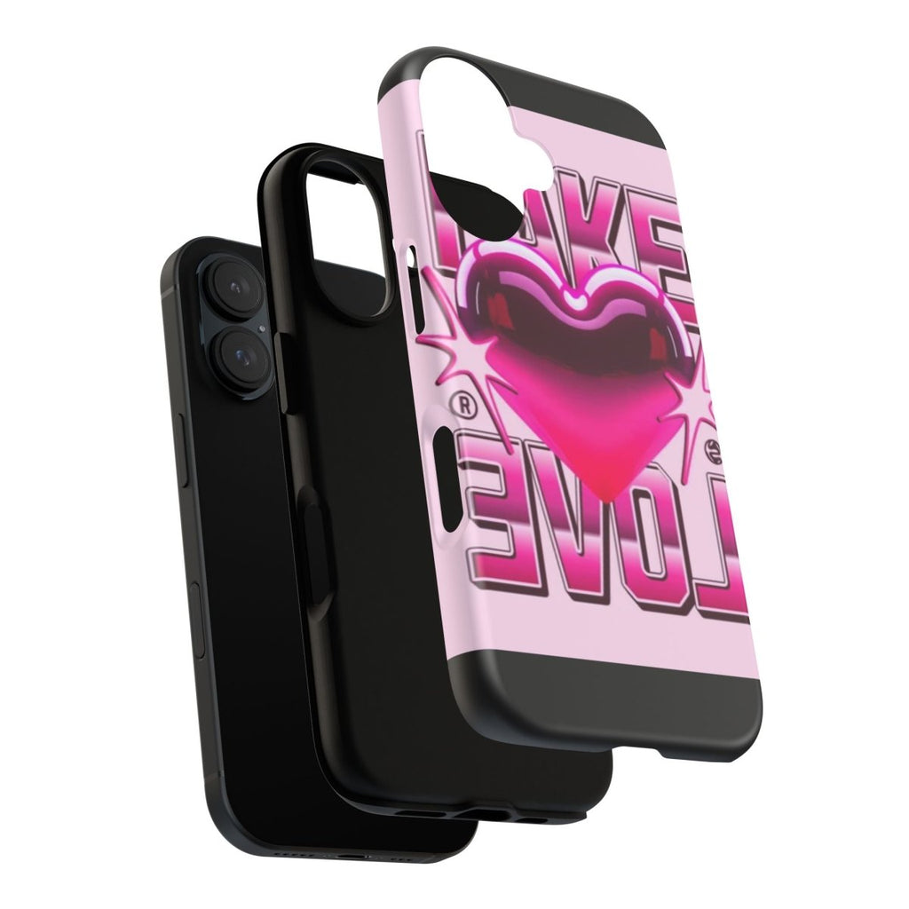 Valentine's Day Pink Heart Phone Case - Stylish Tough Love Gift - LUXURY LEGEND