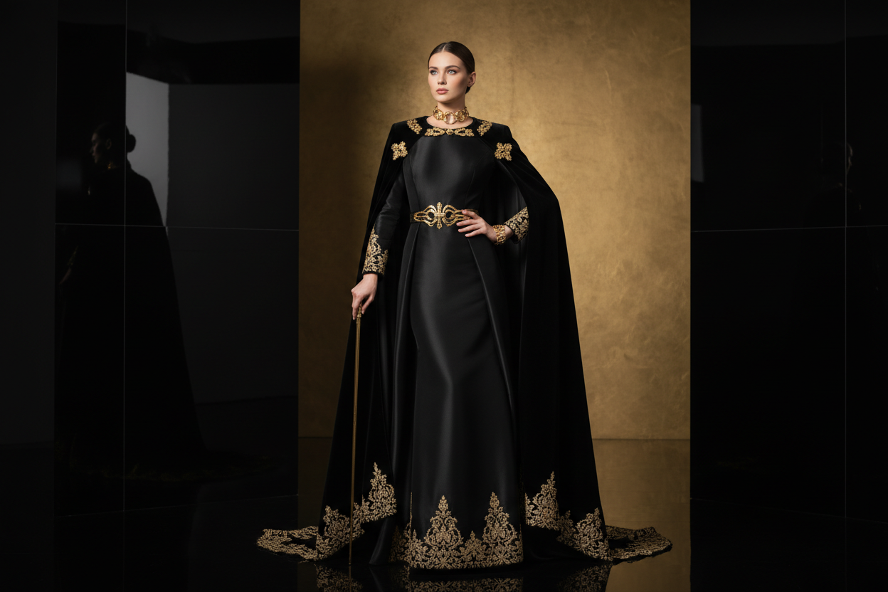 luxury image of a person wearing elegancy